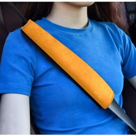 Resim Emniyet Kemeri Koltuk Kemer Pedi 2 Adet Turuncu Kumaş Voleur K 