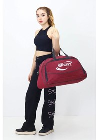 Resim Probag Kabin Boy Hostes Tipi Spor Valiz Seyahat Tatil El Ve Omuz Askılı Günlük Kullanım Ve Kıyafet Çantası Kırmızı 