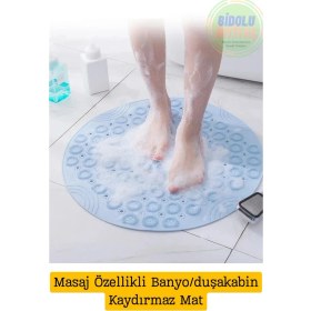 Resim Masajlı Banyo Duş Kaydırmaz Matı Pedi Silikon Vantuzlu Paspas Duşakabin Paspası. Ayak Kaydırmaz 