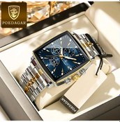 Resim Globalbloom Poedagar Paslanmaz Çelik Kadranlı Chronograph Erkek Kol Saati 8-r866 Sl Bk S Altın 