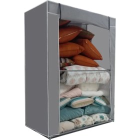Resim Elfida Özel Tasarım Güçlendirilmiş Çelik Yapım Yüklük Saklama Dolabı Bez Dolap 