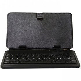 Resim Everest KB-12 Siyah USB 9.7" Tablet Pc Q Sta dart Klavyeli Kılıf 