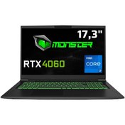 Resim Monster Tulpar T7 V20.6.5 Intel Core i7 13700H 32 GB RAM 1 TB SSD 8 GB RTX 4060 Windows 11 17,3\ FHD 144 Hz Oyun Bilgisayarı 