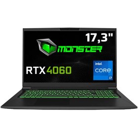Resim Monster Tulpar T7 V20.6.5 Intel Core i7 13700H 32 GB RAM 1 TB SSD 8 GB RTX 4060 Windows 11 17,3\ FHD 144 Hz Oyun Bilgisayarı 