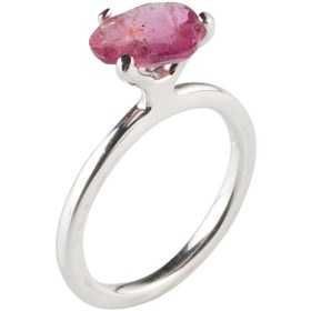 Resim Mineral Takı Pembe Turmalin El Işi Yüzük 