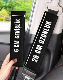 Resim Bigohobi Üç Maymun Baskılı, Emniyet Kemeri, Çanta vs. Yumuşatıcı Ped 