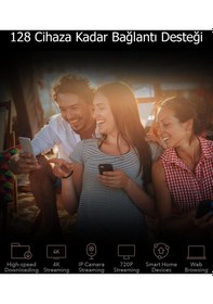 Resim WR1500 5 GHz 1201 Mbps 2.4 GHz 300 Mbps 4 Gigabit Port 4 Antenli Wi-Fi 6 AX1500 Serisi Router 