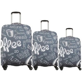Resim My Saraciye My 11 Coffee Valiz Kılıfı / Bavul Koruyucu Örtüsü Büyük, Orta, Kabin Boy Set Siyah 