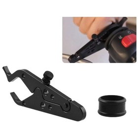Resim Mb-ot312-bk Evrensel Motosiklet Modifiye Alüminyum Gaz Kelebeği Kontrol Klipsi Yardımcı Kolu Sabit Klips Seti Diğer 