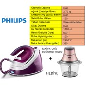 Resim Philips PHİLİPS Buhar Kazanlı Ütü 2 kat daha fazla buharla daha hızlı ütü yapın+fakir rondo hediye 