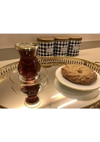 Resim Paşabahçe Resqa Gold Çay Seti Alya. Çok Renkli 