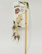 Resim Pawise Nature First Fare Figürlü 35.5 x 9.5 CM İpli Doğal Kedi Oltası 