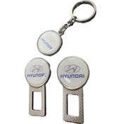 Resim Hyundai Uyumlu Emniyet Kemerrrr Metal Toka 1 Çift + Anahtarlık 1 Adet 