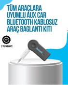 Resim Genel Markalar Araç İçi Bluetooth AUX Müzik ve Telefon Görüşmesi Adaptörü 