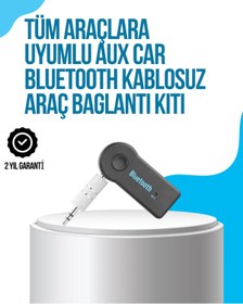 Resim Genel Markalar Araç İçi Bluetooth AUX Müzik ve Telefon Görüşmesi Adaptörü 