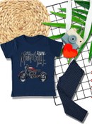 Resim ALFE FASHION Desenli Kısa Kol Çocuk Pijama Takımı 