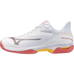 Resim Mizuno Wave Exceed Court Cc Kadın Tenis Ayakkabısı Beyaz / Pembe Çok Renkli 