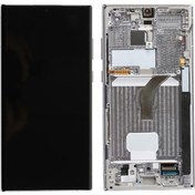 Resim Te Samsung Uyumlu S22 Ultra 5g S908e Uyumlu Çıtalı A Kalite Lcd Ekran Beyaz 