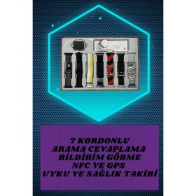 Resim Store Mania Ieg™ Aynalı Bluetooth Kulaklık ve 7 Kordonlu Akıllı Saat Dijital Göstergeli Uzun Pil Ömrü 