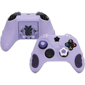 Resim GeekShare Xbox için Denetleyici Kılıf Seti Yumuşak Silikon Koruyucu Kapak Kılıf Xbox Series X Controller ile Uyumlu 2 Başparmak Kavrama Kapağı ve 2 Çıkartma - Star Wings Serisi - Mor 