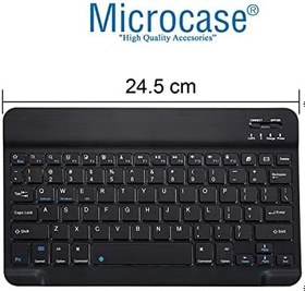 Resim Microcase Lenovo Tab M11 11 inch Tablet için Kapitone Tablet Çanta + Bluetooth Klavye + Mouse + Tablet Standı - AL8123 (Kırmızı) 