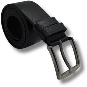Resim Tarzbu Hakiki Dana Derisi Düz Çelik Tokalı Erkek Kot Pantalon Kanvas Kemer 4.5 Cm Tarzsoswajg Siyah 