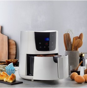 Resim Schafer Thermochef Dijital Airfryer/sıcak Hava Fritözü-beyaz 