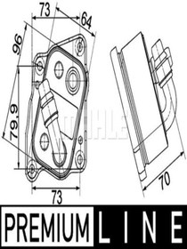 Resim BEHR Mahle Clc107000p (8MO376755-491) Yag Sogutucu Bmw N40-43-46 E81 E46 E90 E91 11427508967 (WK161295) 