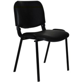 Resim Medikaltec Form Ofis Bekleme Misafir Sandalyesi Koltuğu Siyah-kumaş 