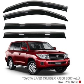 Resim Toyota Uyumlu Land Cruiser Fj200 Kromlu Cam Rüzgarlığı Niken 2007+ 