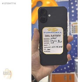 Resim Apple iPhone 16 Plus İkinci El TR | 128 GB | Siyah 