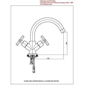 Resim Gpd Nino Döner Borulu Lavabo Bataryası Bakır Oksit Dlb05-B 