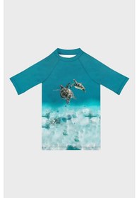 Resim Slipstop Caretta Uv Korumalı Kısa Kollu Mayo T Shirt Erkek Çocuk T Shirt St2632000005 Turkuaz 