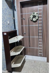 Resim Kaser Marka 3 Kapaklı Metal Ayakkabılık (539130483) Kahverengi 