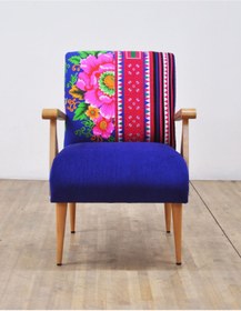 Resim Name Design Studio Ahşap Koltuk - Mavi Sevda 