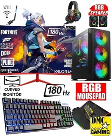 Resim Dmc N111x (PUBG,GTA 5) Windows 11 Ryzen 5 5500 16GB RAM 512GB M2 SSD RTX3050 24" Curved Oyuncu Bilgisayarı 