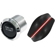 Resim 1 Takım Evrensel Araba Motoru Çalıştırma Düğmesi Anahtarı Ateşleme Kiti Ve 1 Çift Dikiz Aynası Ra 