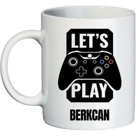 Resim Oyuncu Hediyesi Lets Play Gamer Isimli Kupa Bardak 