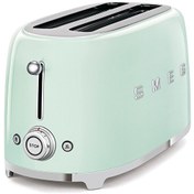 Resim Smeg TSF02PGEU 2x4 Slot Retro Yeşil Ekmek Kızartma Makinesi 