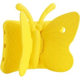 Resim İpad 9.7 2017 5.nesil Uyumlu Zore Butterfly Standlı Tablet Kılıf-sarı Tablet Kılıfı 