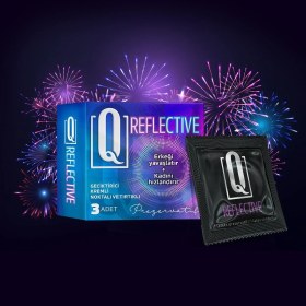 Resim Q Shedo Q Reflective 3'lü Prezervatif 