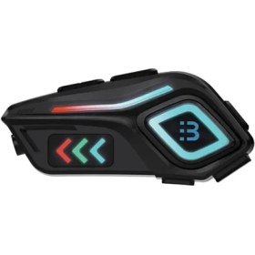 Resim Motor Kask Kulaklık Rgb Modlu Motosiklet Kulaklık Su Geçirmez 5.4 Bluetooth Intercom BLB_36 