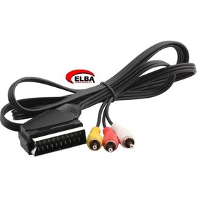 Resim Elba C50338 Scart To 3Rca 1.5Mt Kablo 