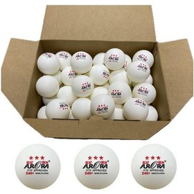 Resim Aurora 3 Yıldızlı İttf Onaylı Masa Tenisi Topu 100 Adet 