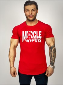Resim Black İstanbul Muscle Guys Baskılı Fitness Tshirt 