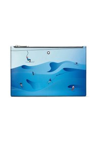 Resim Mont Blanc Montblanc Meisterstück Scenic Cüzdan 130032 Mavi 