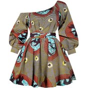 Resim Sones Bayanlar Eğik Omuzlu Elastik Daraltma Elbise 80239002 