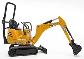 Resim Bruder JCB Küçük Kepçe 8010 CTS ve İnşaat İşçisi B World BR62002 