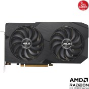 Resim Dual Radeon RX 7600 OC EVO DUAL-RX7600-O8G-EVO 8G GDDR6 128 Bit DX12 Gaming Ekran Kartı Asus