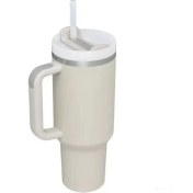 Resim Shun Shop 40OZ Sapır Kupa 317 Paslanmaz Çelik Kupa Vakum Çift Katmanlı Taşınabilir Buzlu Bully Saman Vakum Kupası (Yurt Dışından) 